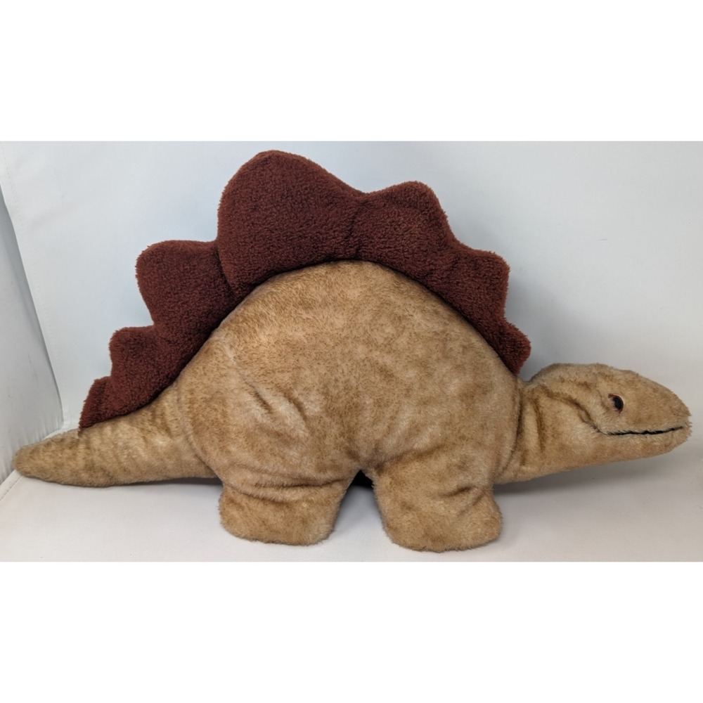 Vintage Animal Fair Stegosaurus Plush Toy Dinosaur Stuffed Animal Large‎ Brown